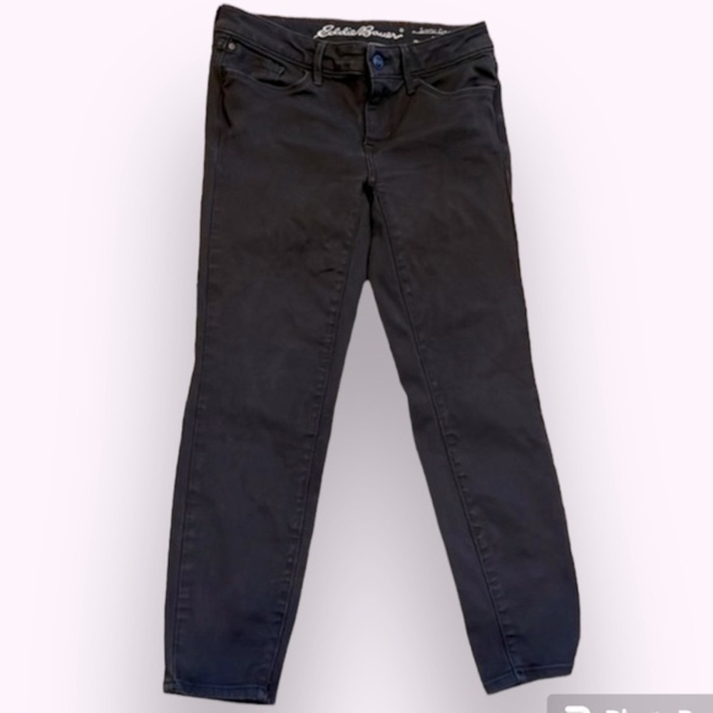 🍕🪻Eddie Bauer denim jeans slightly curvy skinny specially dyed petite 2 CLOSEOUT